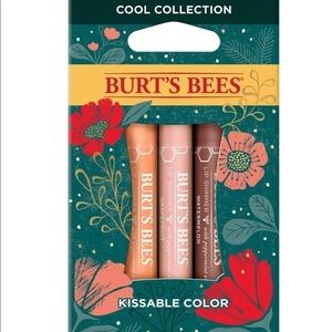 Burt's Bees Kissable Color Cool Gift Set Watermelon Apricot Grapefruit